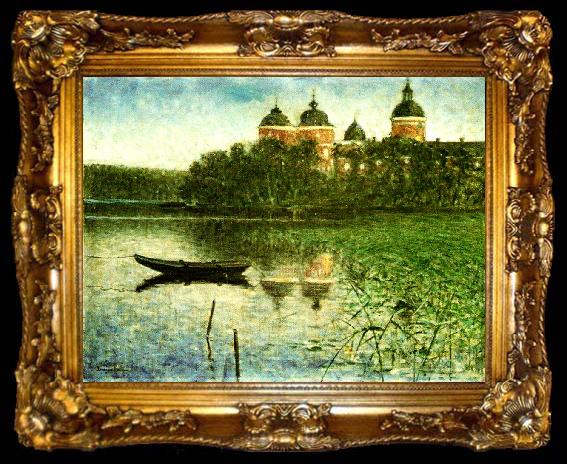 framed  Eugene Jansson gripsholms slott, ta009-2